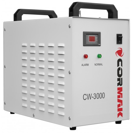 Industrieller Laser Chiller & Wasserkühler CORMAK CW-3000 für CO₂-Laserröhren