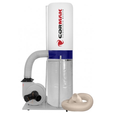 Aspirateur à copeaux CORMAK FM 300 2530 m³/h 400V + tuyau antistatique 3 mb