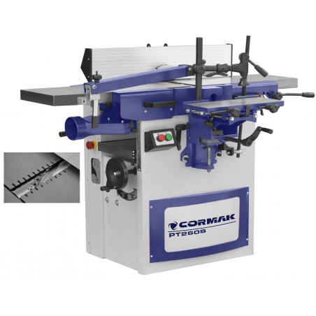 Abricht- und Dickenhobelmaschine CORMAK PT260S mit Spiralwelle