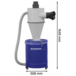 Separator, cyklon CORMAK C118 do mokrych i suchych trocin, pyłów - 