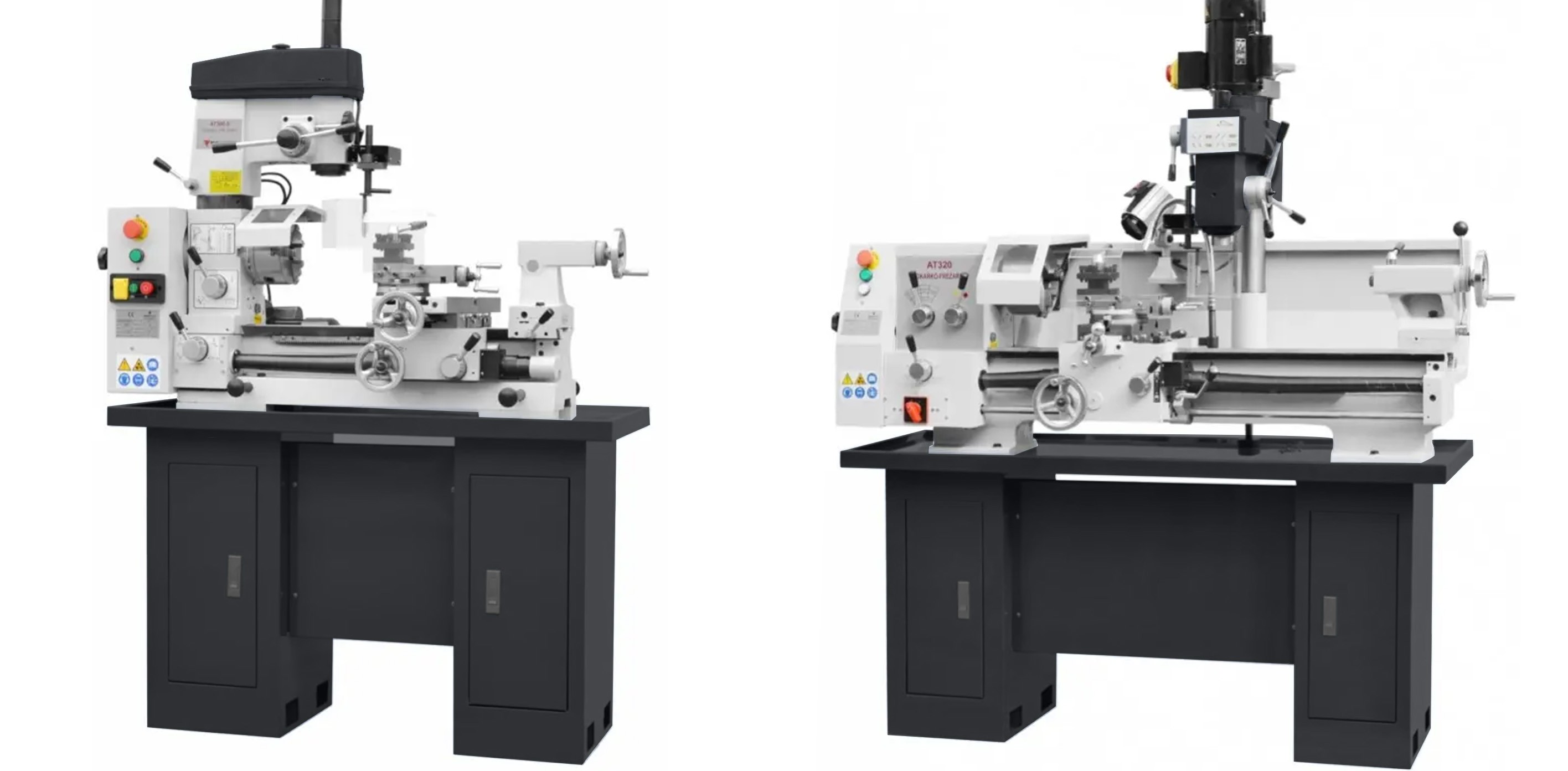 Milling and turning machines