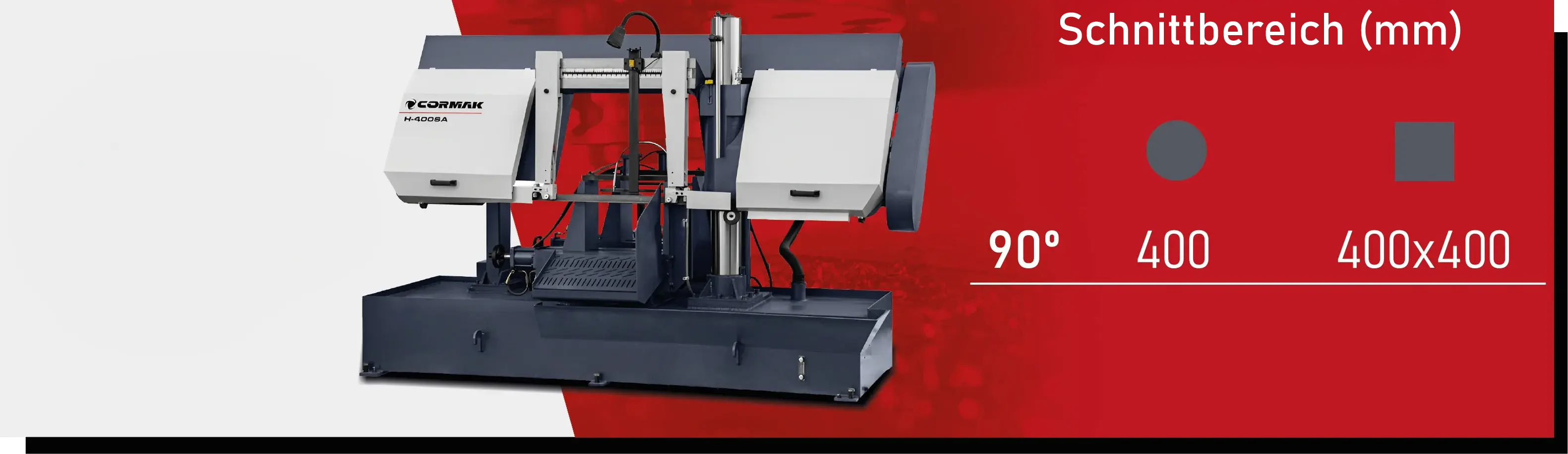 Automatische Doppelsäulen-Metallbandsäge CORMAK H400SA
