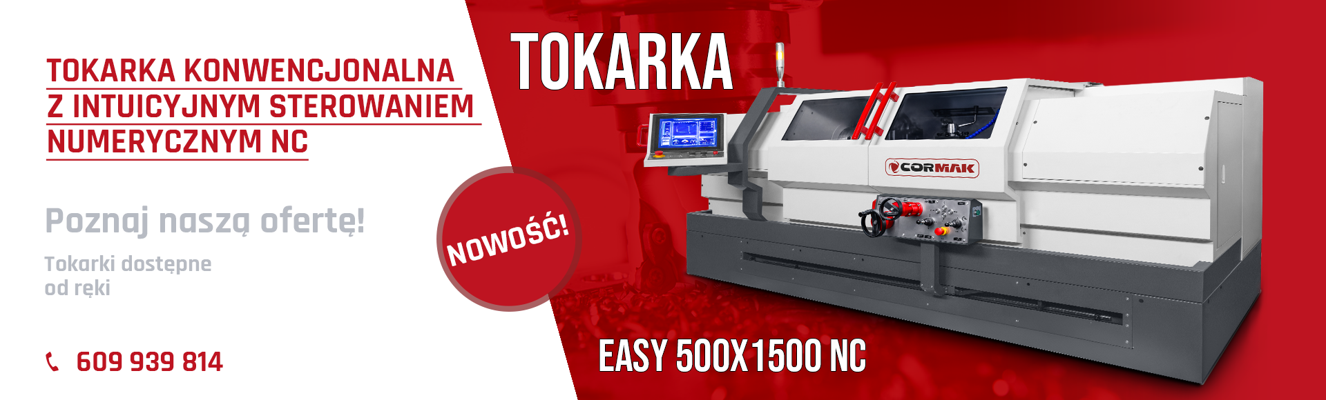 Tokarka NC EASY 500x1500 