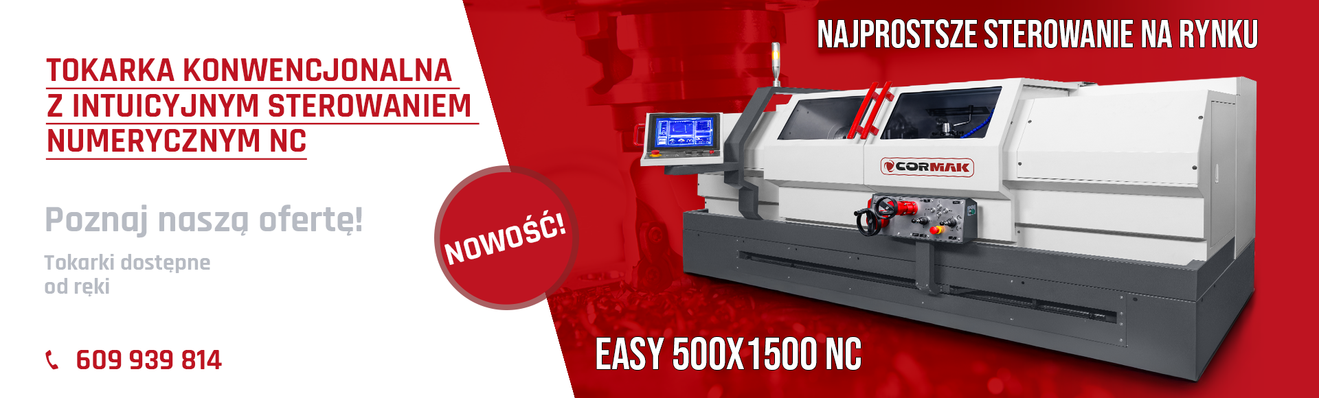 Tokarka NC EASY 500x1500 