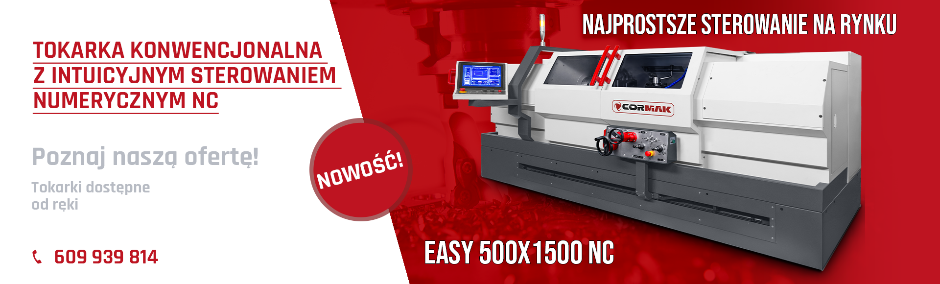 Tokarka NC EASY 500x1500 